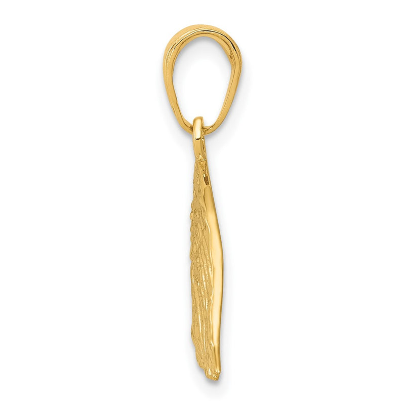 10K Yellow Gold 10K Eagle Head Pendant