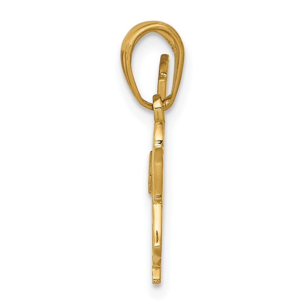 10K Yellow Gold Horse Pendant