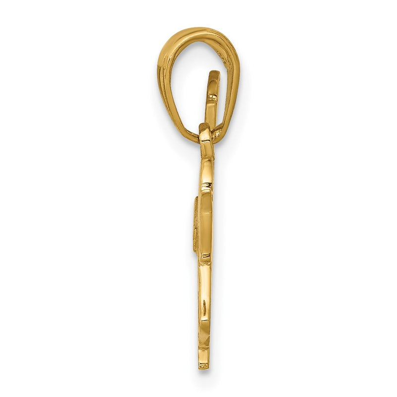 10K Yellow Gold Horse Pendant
