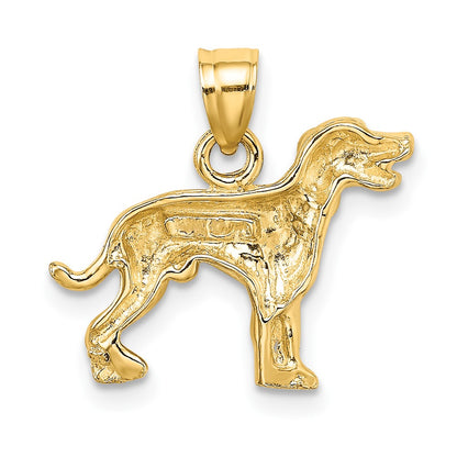10K Yellow Gold Dalmatian Dog Charm