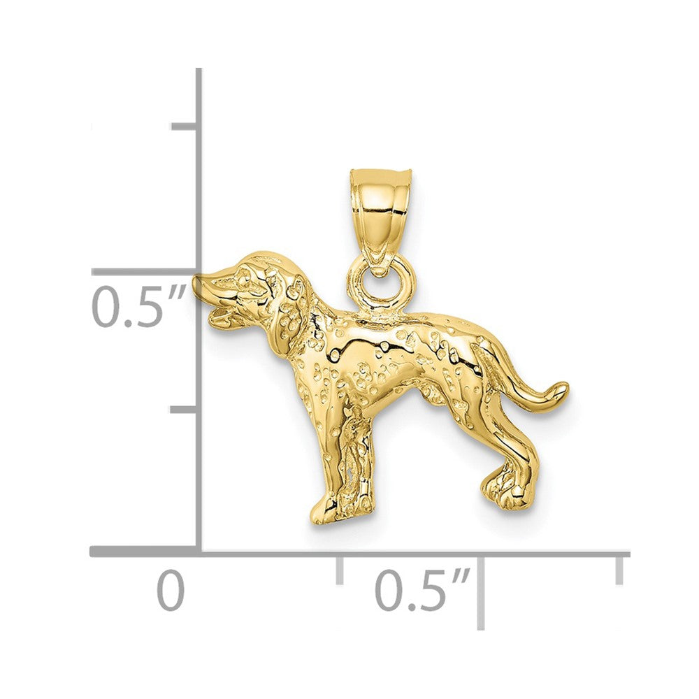 10K Yellow Gold Dalmatian Dog Charm