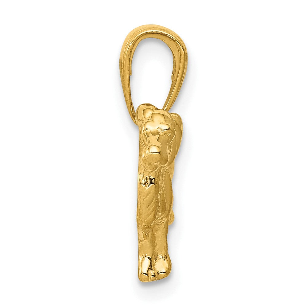10K Yellow Gold Springer Spaniel Dog Pendant