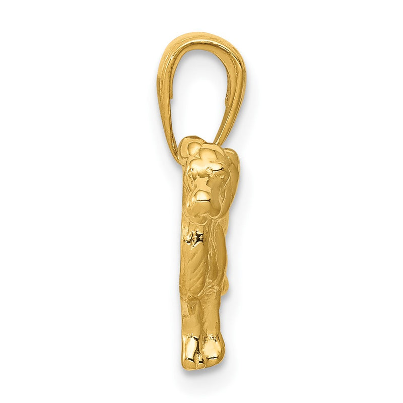 10K Yellow Gold Springer Spaniel Dog Pendant