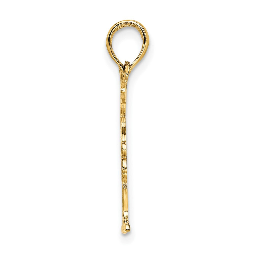 10K Yellow Gold 10K Gymnastics Floor Pendant