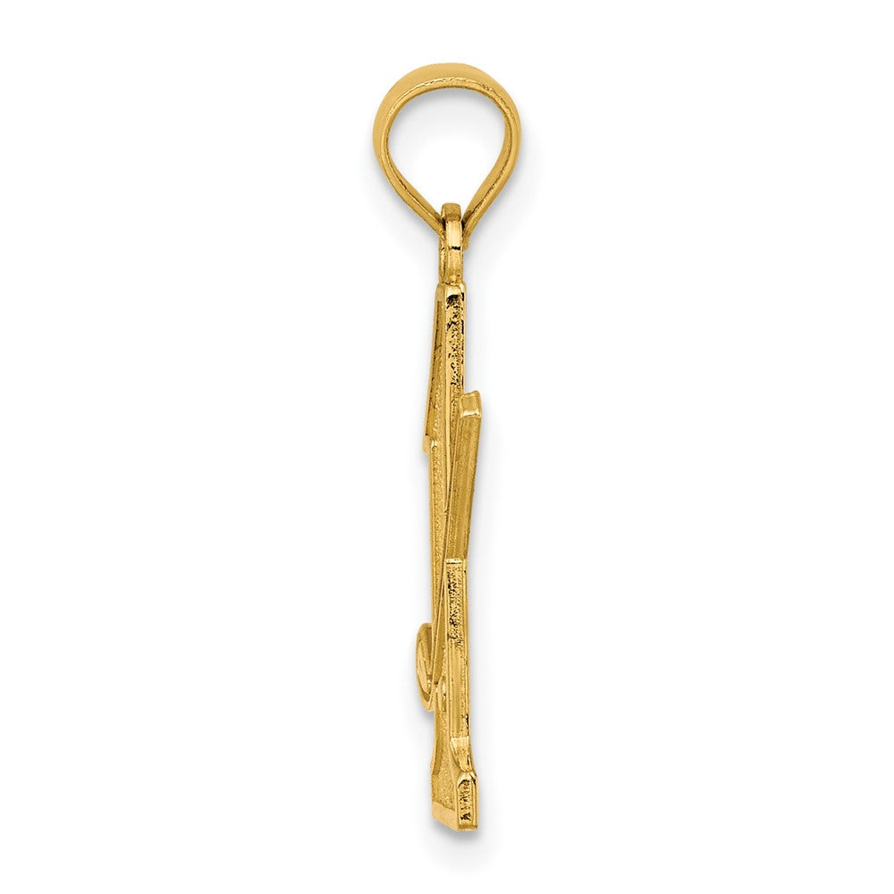 10K Yellow Gold Golf Club And Ball On #1 Charm