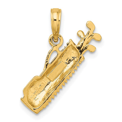 10K Yellow Gold Golf Bag Charm