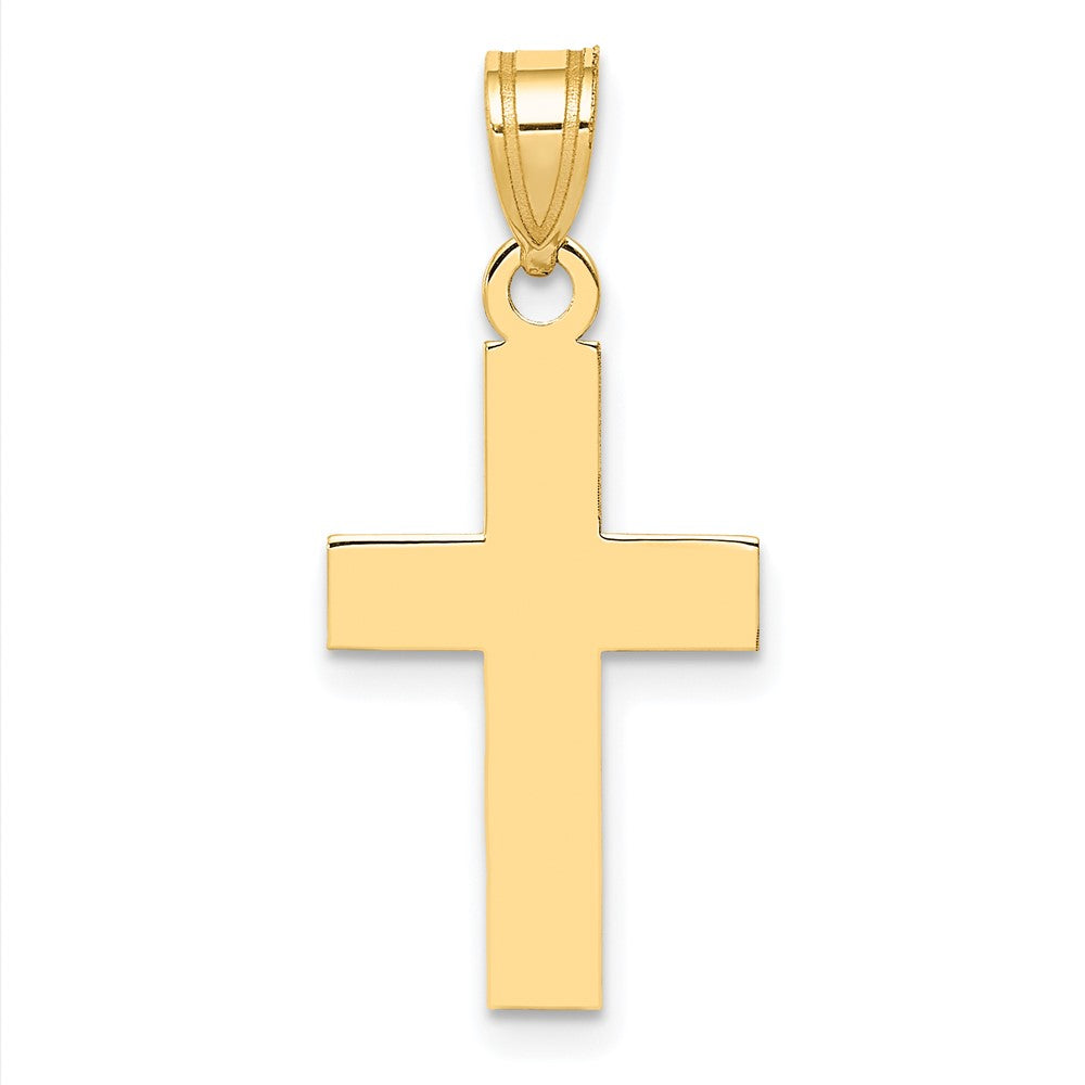 10K Yellow Gold 10K Polished Cross Charm
