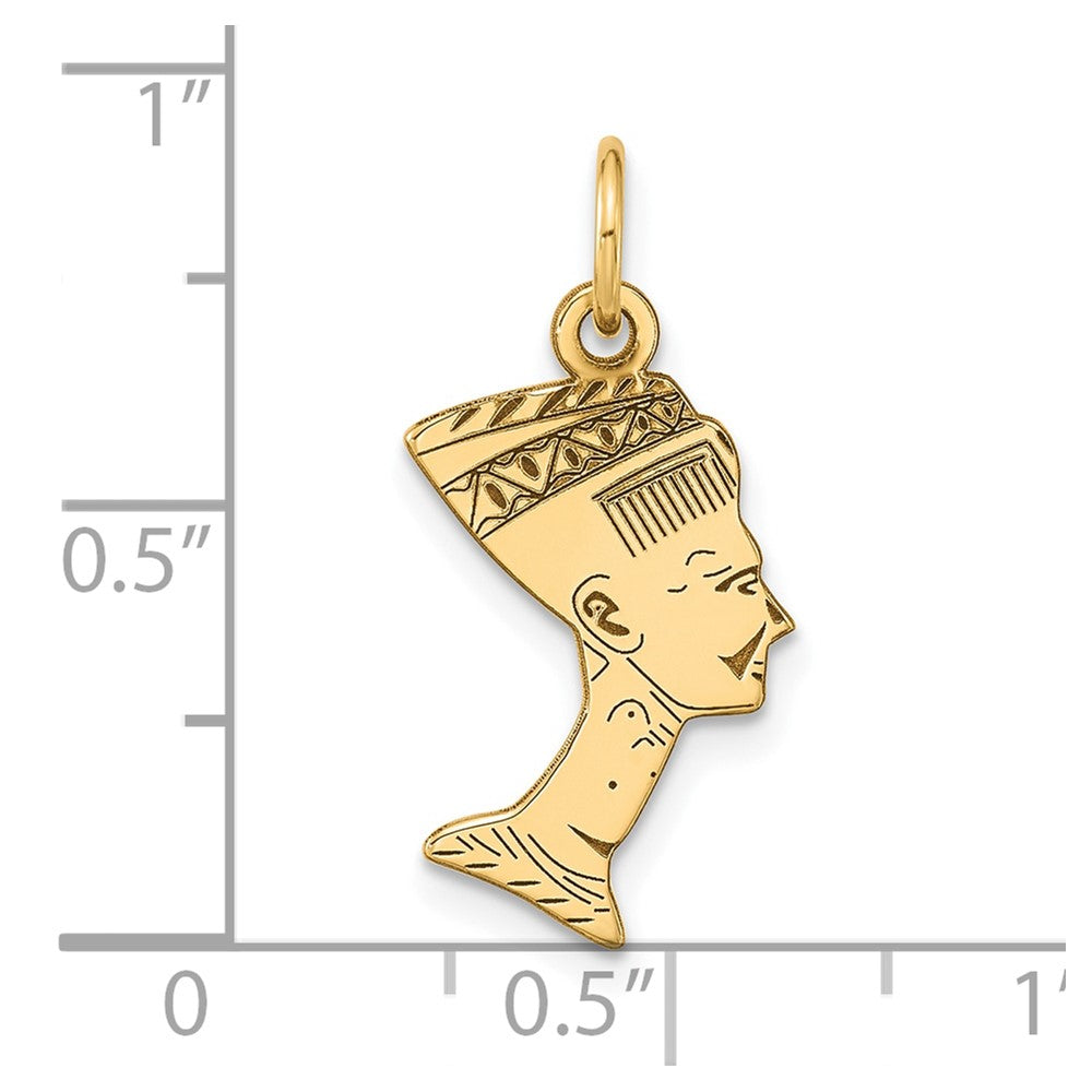 10k Yellow Gold Nefertiti Pendant