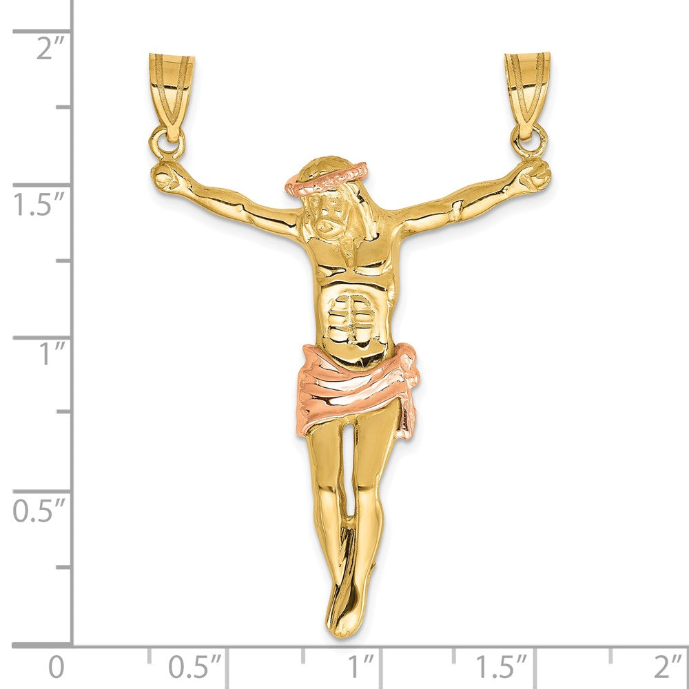 10K Two-Tone Rose Corpus Pendant