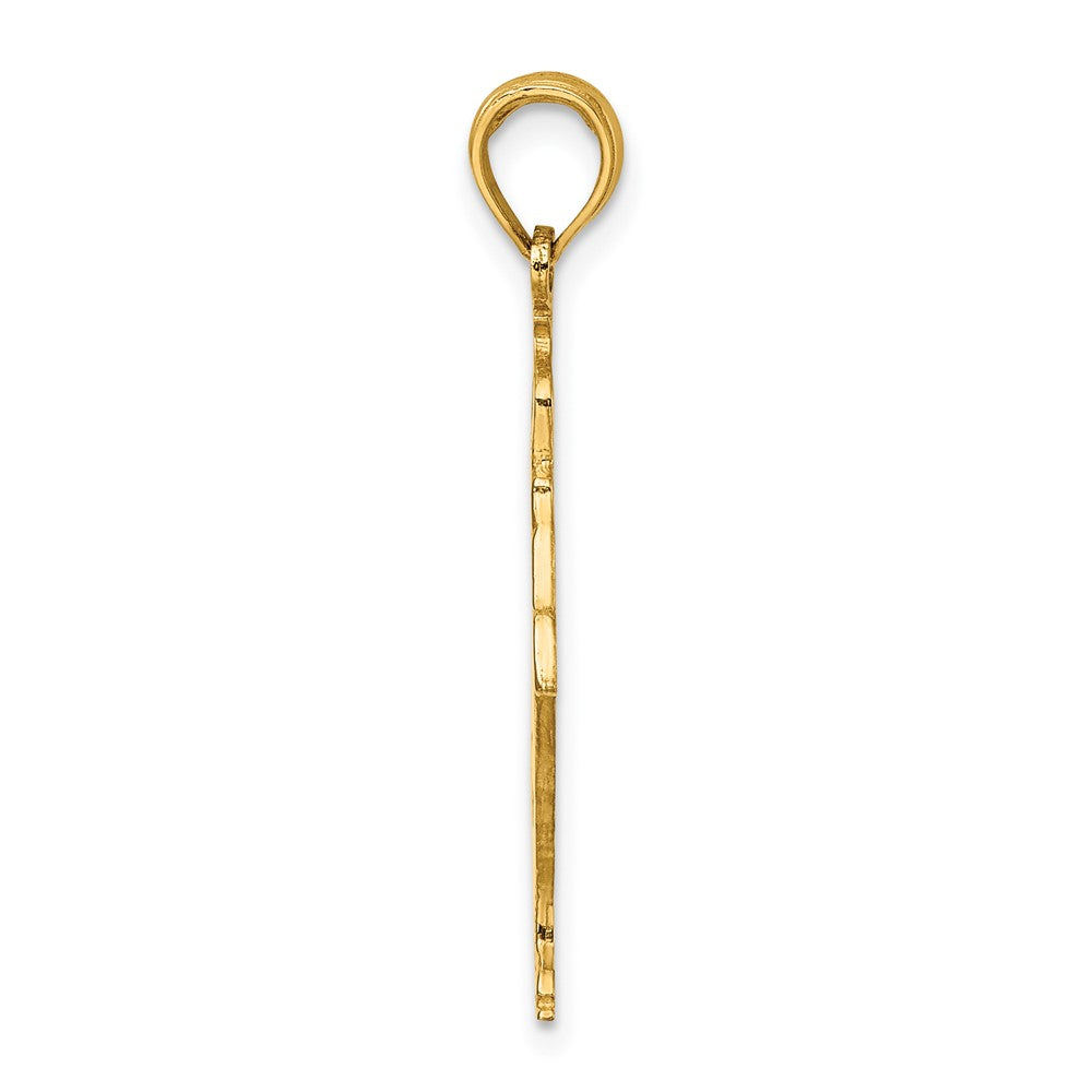 10K Yellow Gold Ice Skater Turning Charm