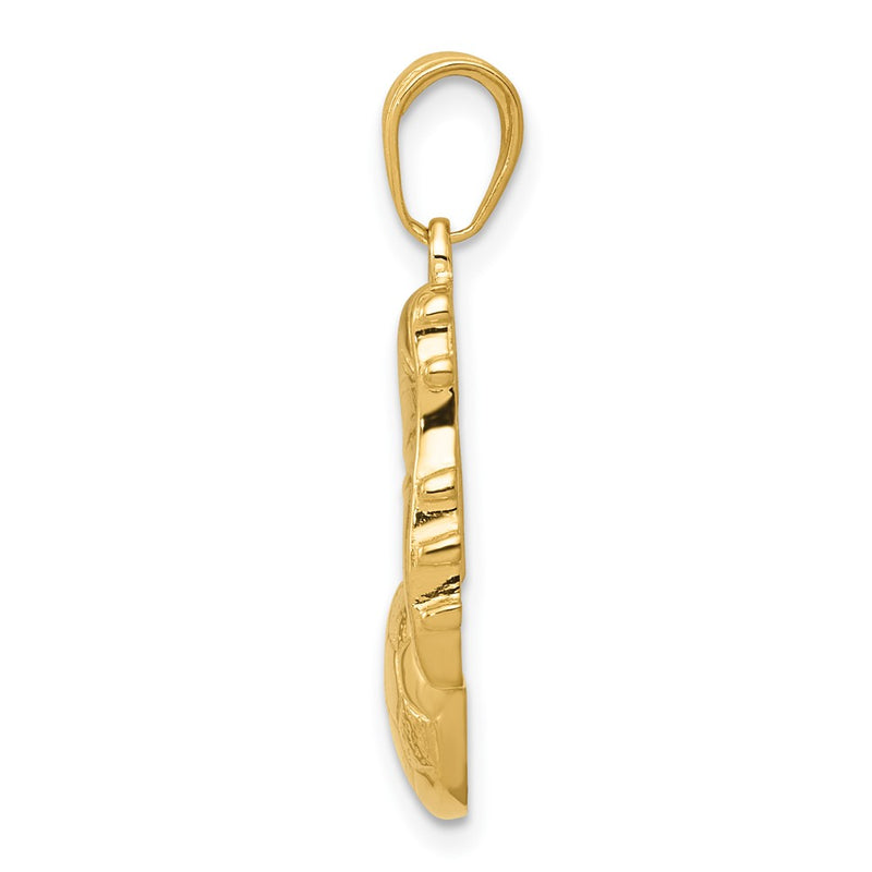 10K Yellow Gold 10K Soccer Ball And Shoe Pendant