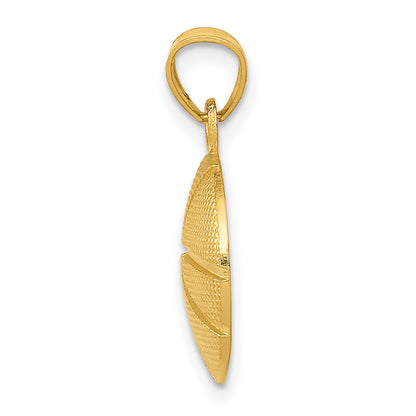 10K Yellow Gold Basketball Pendant