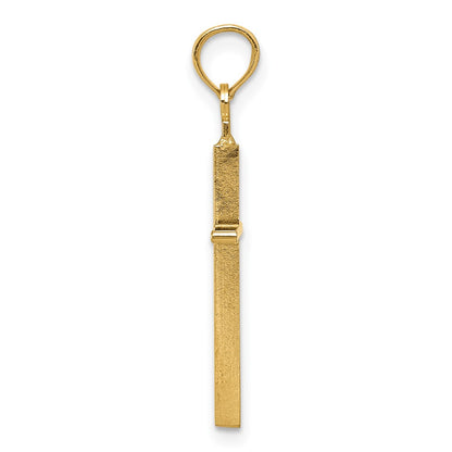 10K Yellow Gold 10K Polished Cross Pendant