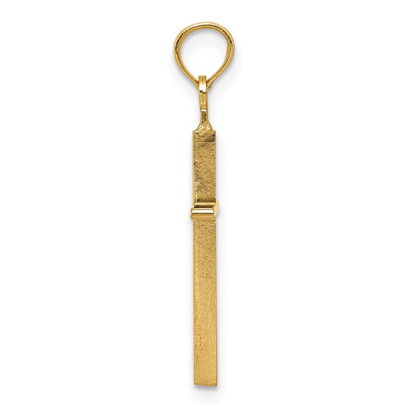 10K Yellow Gold 10K Polished Cross Pendant
