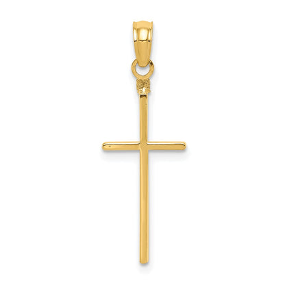10K Yellow Gold 10K Polished Cross Pendant