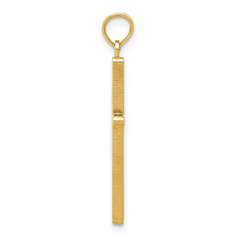 10K Yellow Gold 10K Polished Cross Pendant