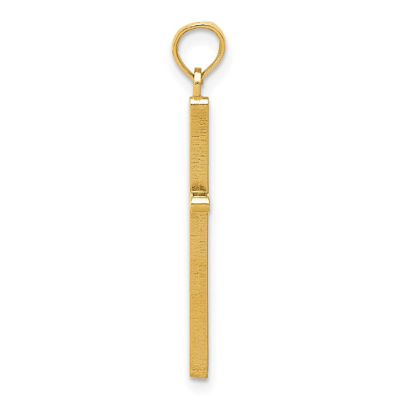 10K Yellow Gold 10K Polished Cross Pendant