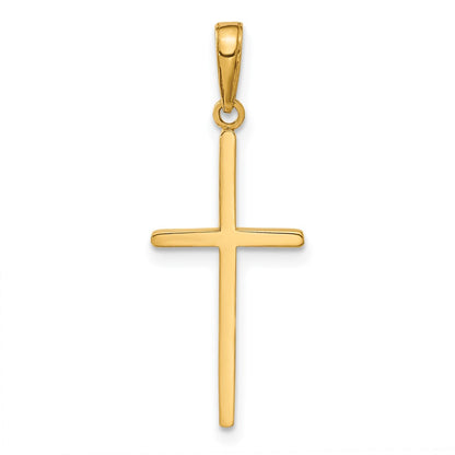 10K Yellow Gold 10K Polished Cross Pendant