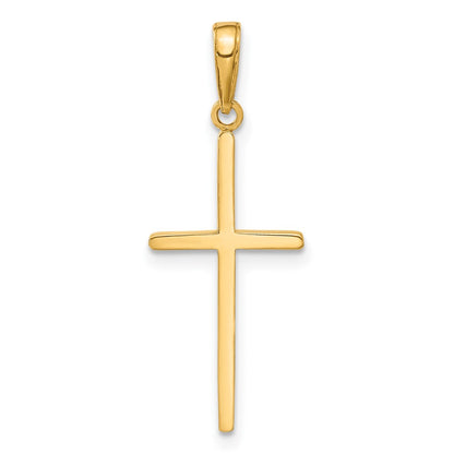 10K Yellow Gold 10K Polished Cross Pendant