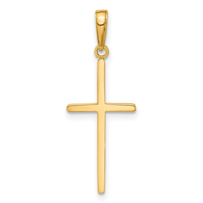 10K Yellow Gold 10K Polished Cross Pendant
