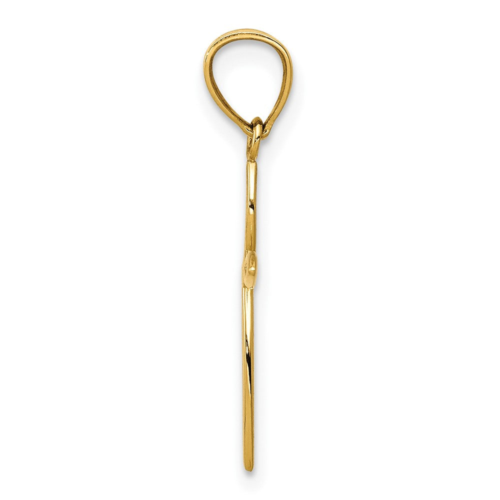 10K Yellow Gold Passion Cross Charm