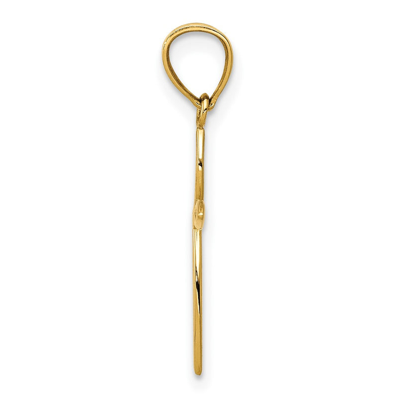 10K Yellow Gold Passion Cross Charm