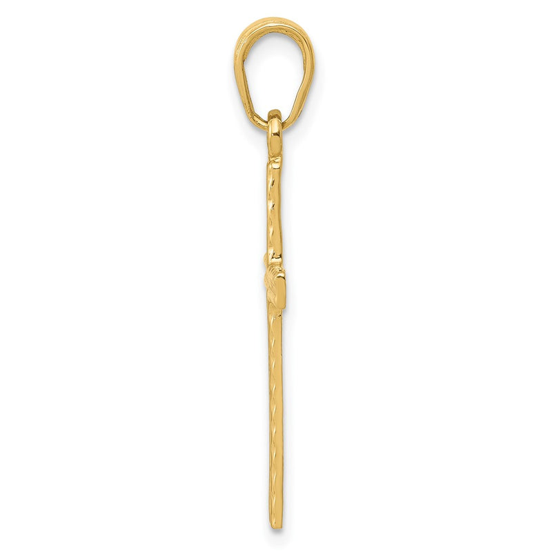 10K Yellow Gold 10K Latin Cross Pendant