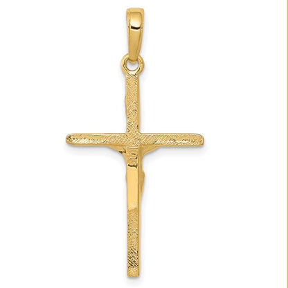10K Yellow Gold Crucifix Pendant