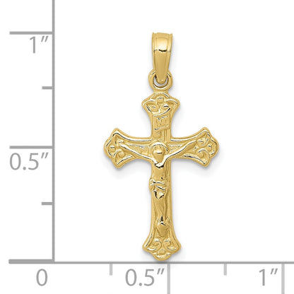 10K Yellow Gold 10K Inri Crucifix Charm