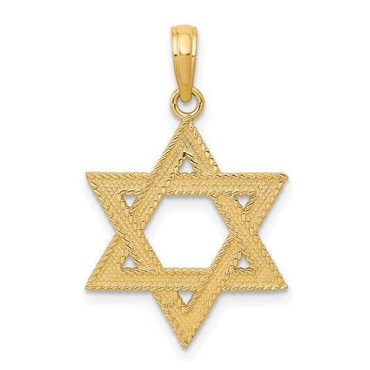 10K Yellow Gold 10K Star Of David Pendant