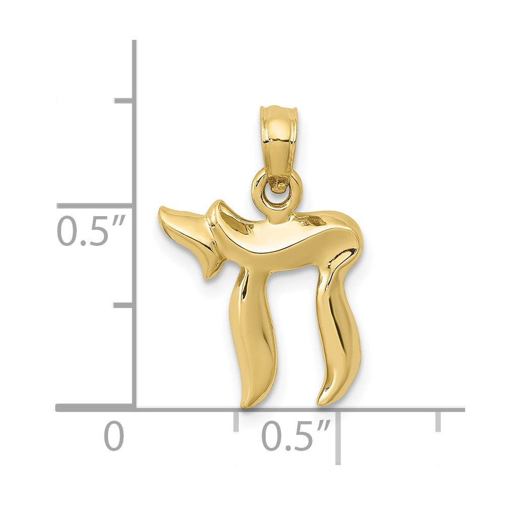 10K Yellow Gold 10K Chai Pendant