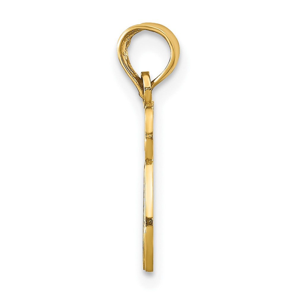 10K Yellow Gold 10K Chai Cut-Out Pendant