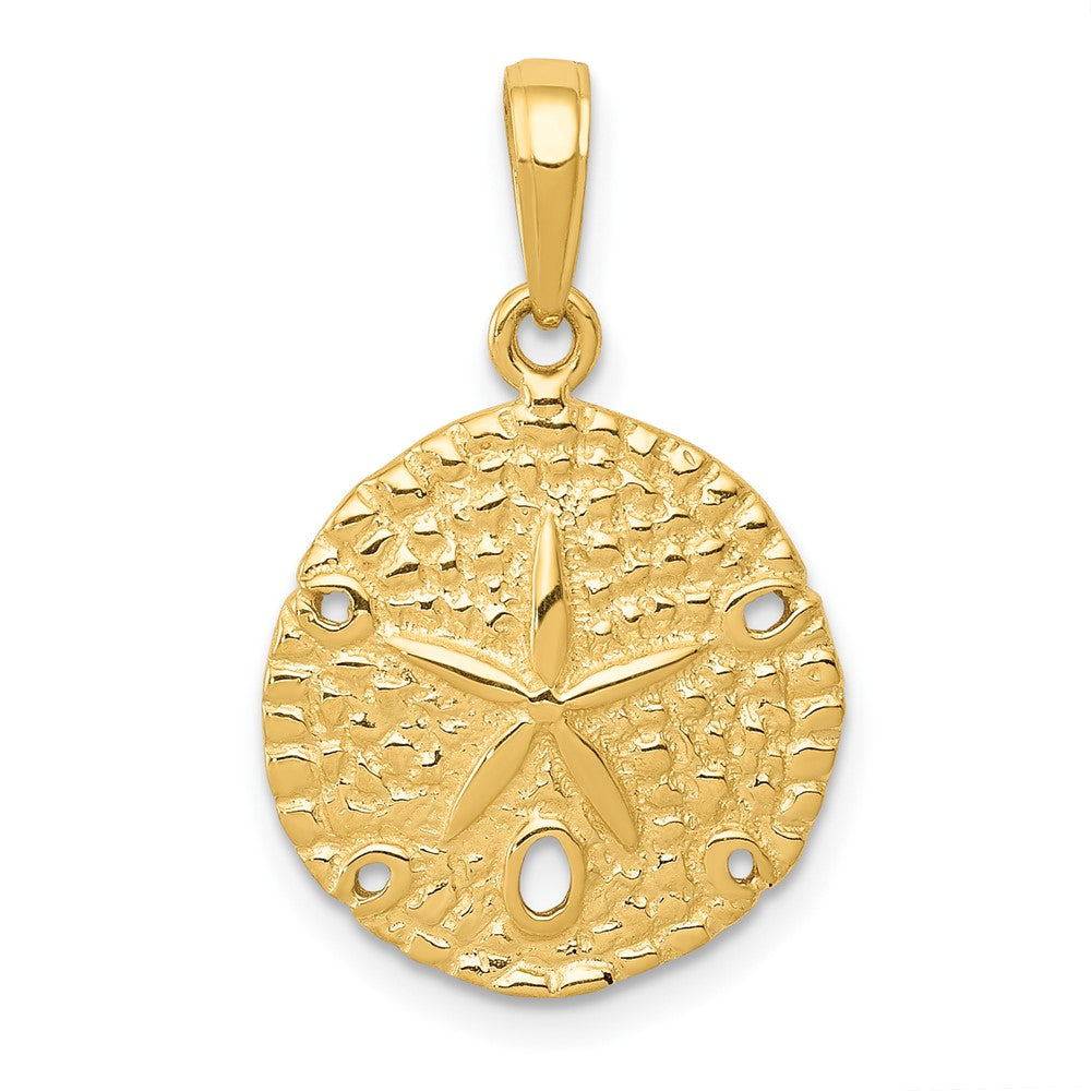 10K Yellow Gold 10K Sand Dollar Pendant
