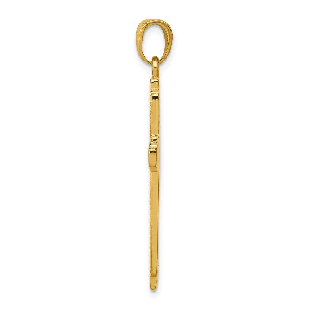 10K Yellow Gold Cross Pendant
