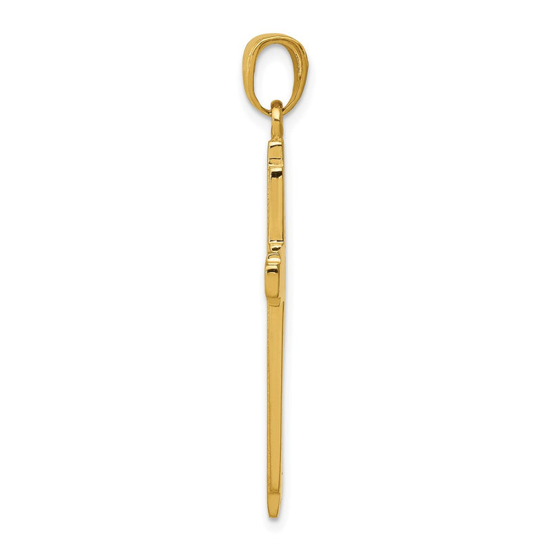 10K Yellow Gold Cross Pendant