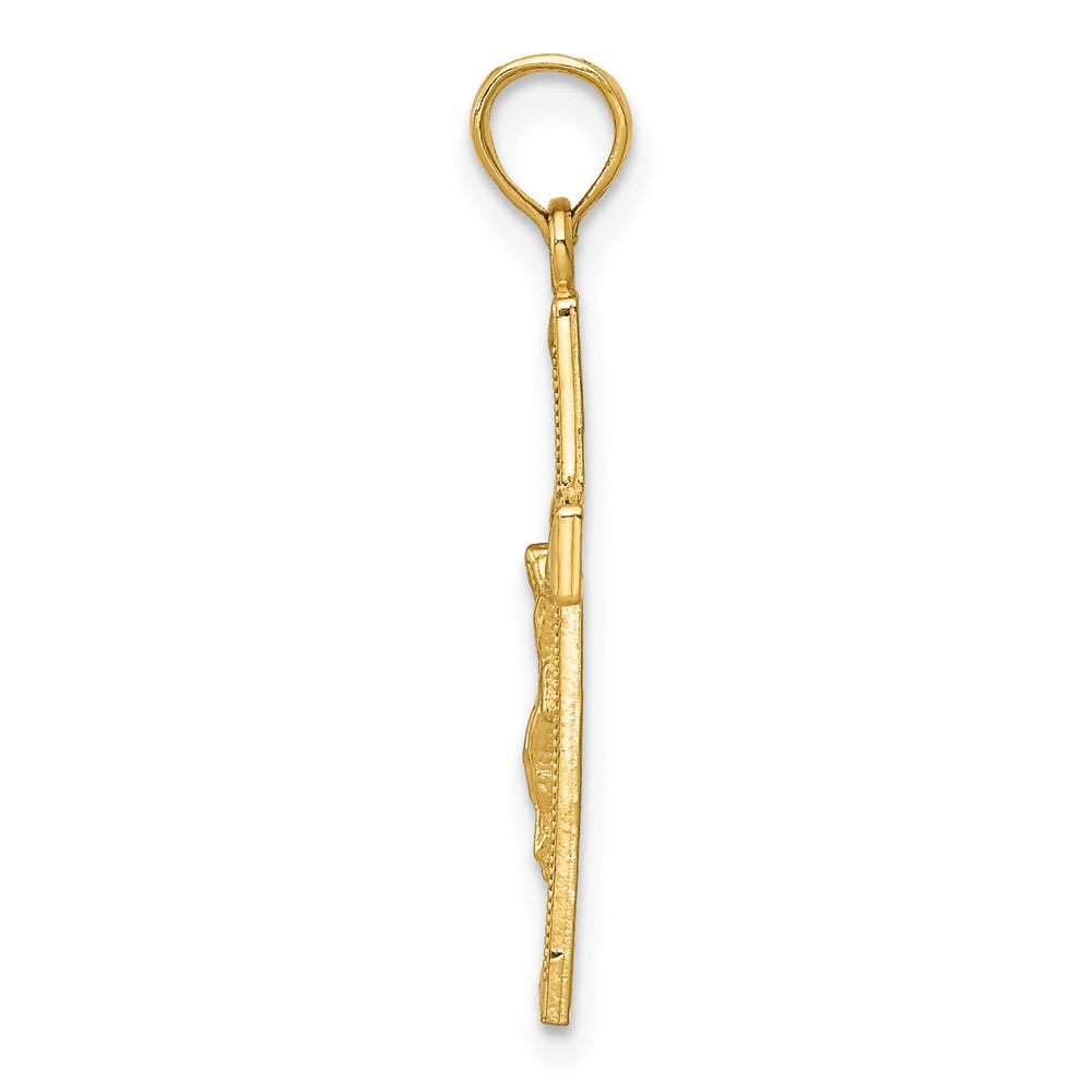 10K Yellow Gold Crucifix Pendant