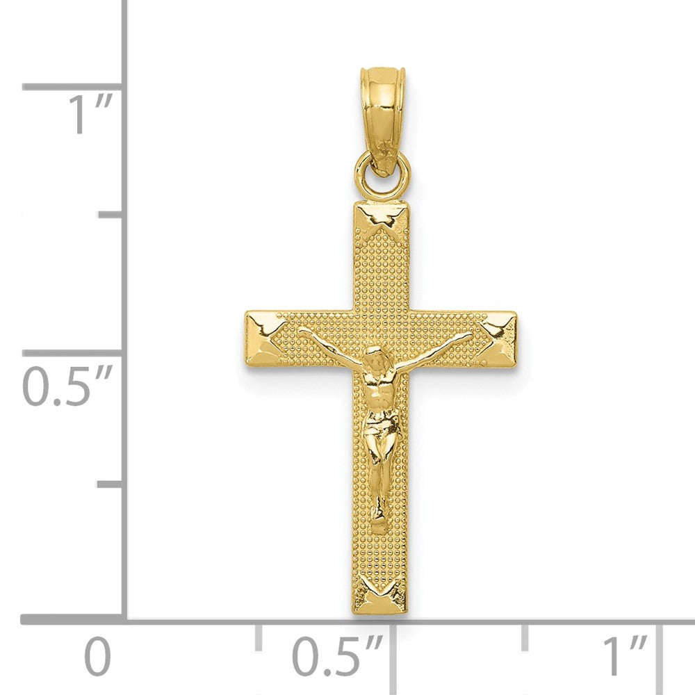 10K Yellow Gold Crucifix Pendant