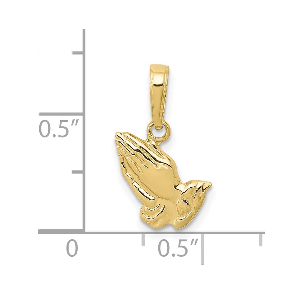 10K Yellow Gold 10K Praying Hands Pendant