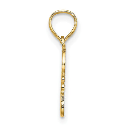 10K Yellow Gold 10K God Hearts You Charm