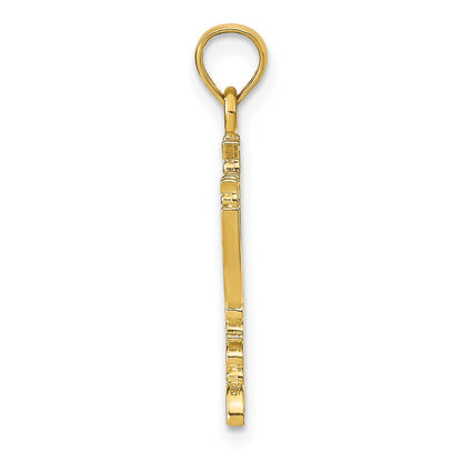 10K Yellow Gold 10K Menorah Pendant