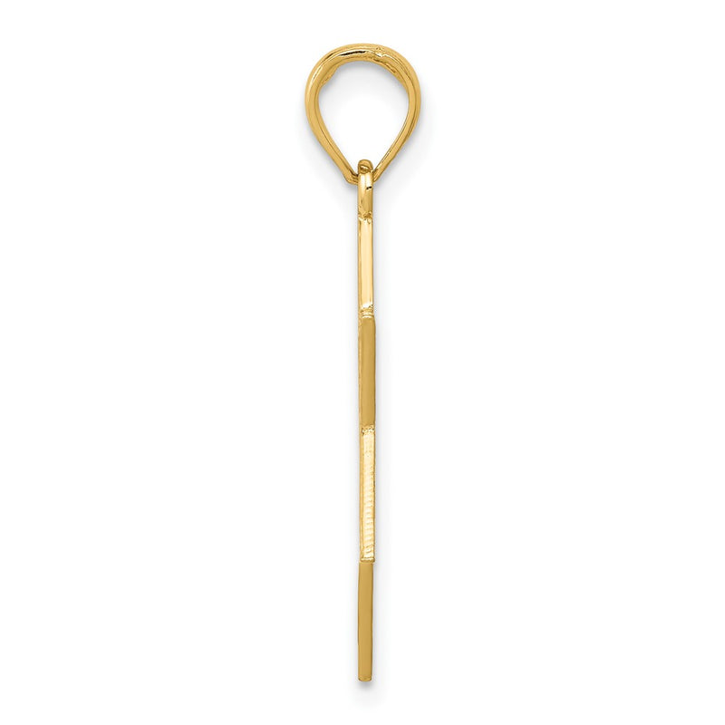 10K Yellow Gold 10K Star Of David W/Menorah Pendant
