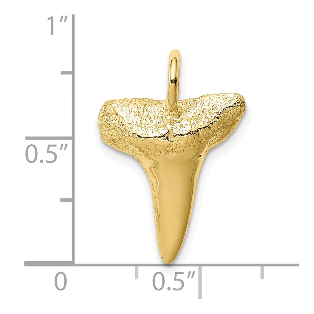 10K Yellow Gold 10K Shark Tooth Pendant