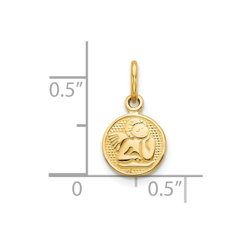 10k Yellow Gold Angel Charm
