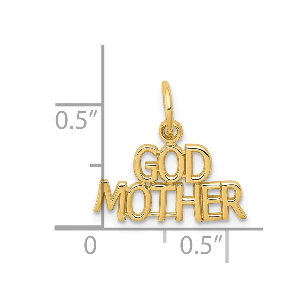 10k Yellow Gold GODMOTHER Charm