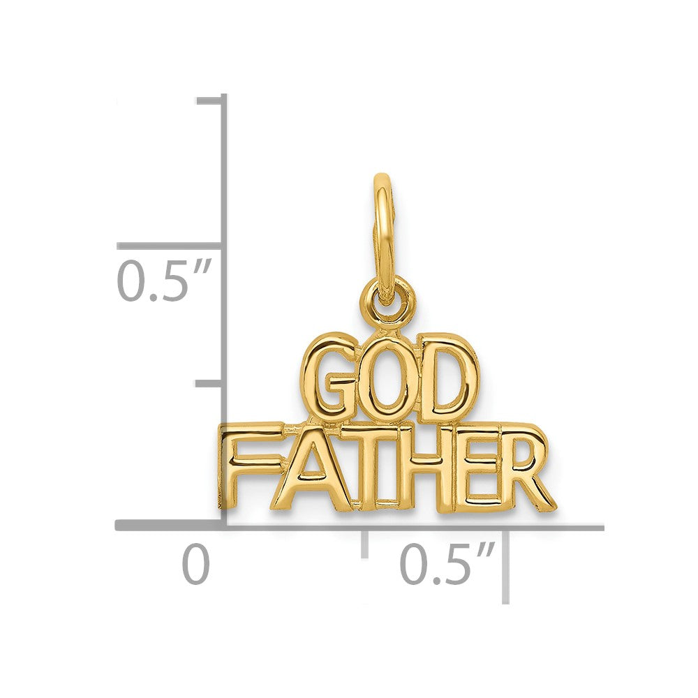 10k Yellow Gold GODFATHER Charm