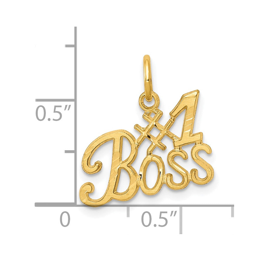 10k Yellow Gold #1 BOSSCharm