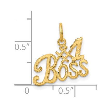 10k Yellow Gold #1 BOSSCharm