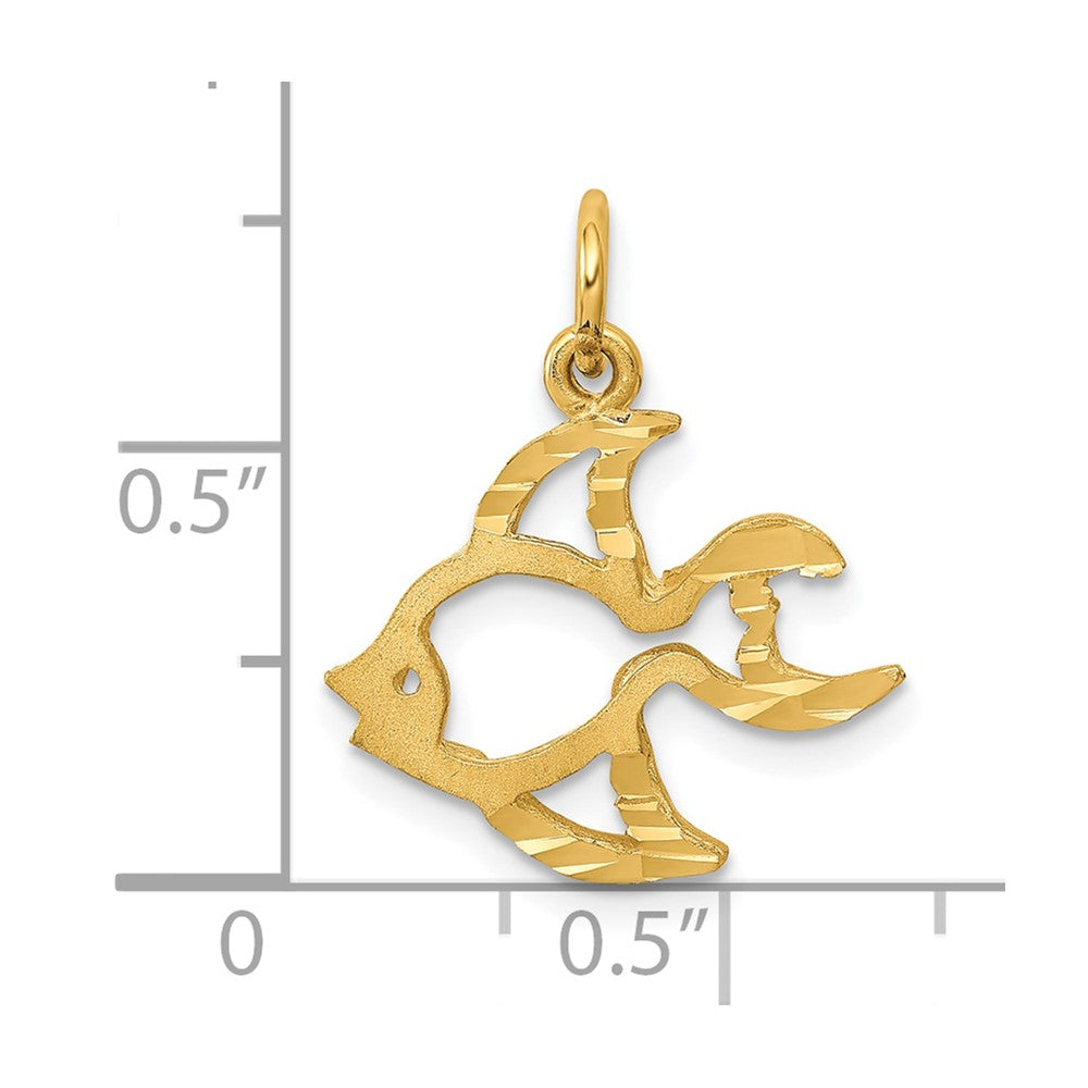 10k Yellow Gold Fish Charm