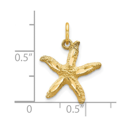 10k Yellow Gold Starfish Charm