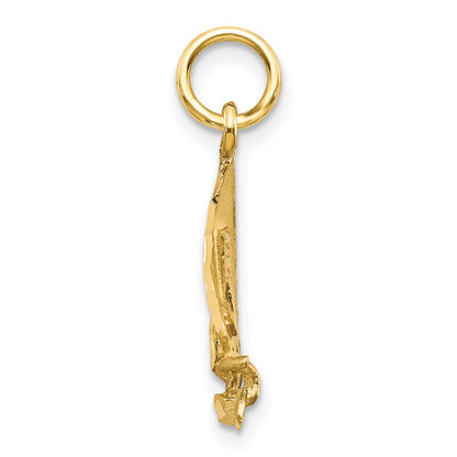 10k Yellow Gold Sailboat Charm